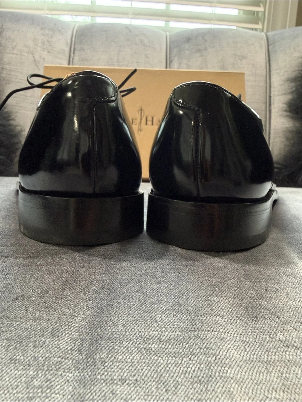 Cole Haan polished black